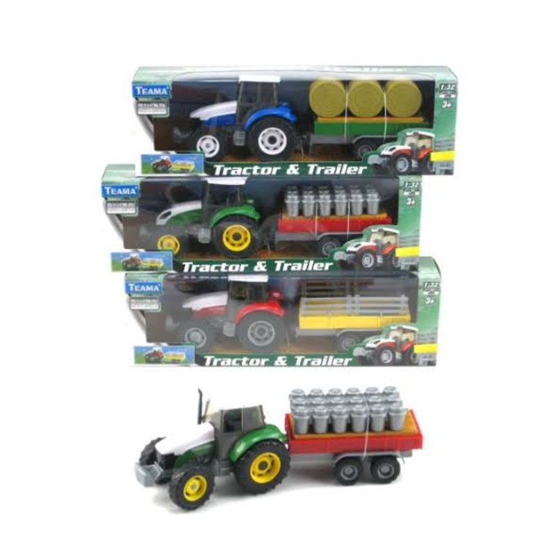 FARM TRACTOR & TRAILER