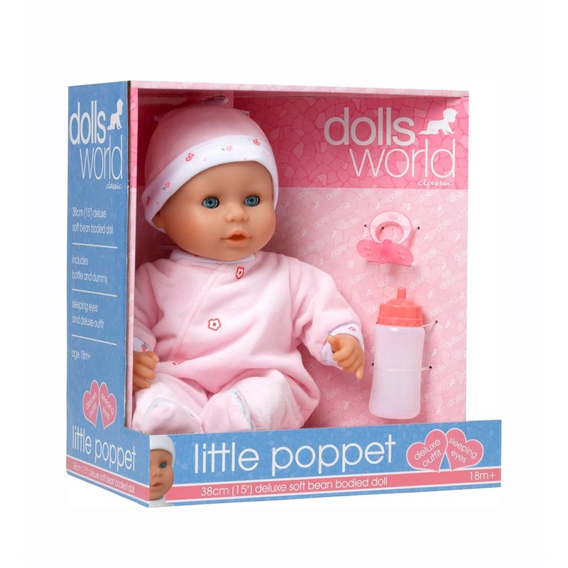 DW DOLL LITTLE POPPET 38CM PINK
