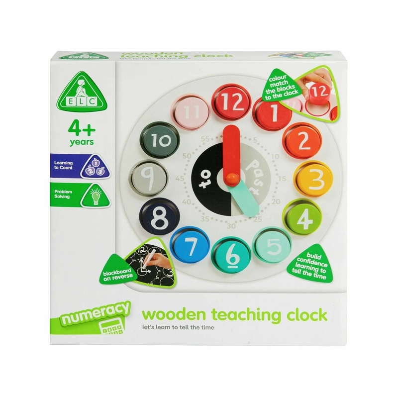 Elc Wooden Teaching Clock