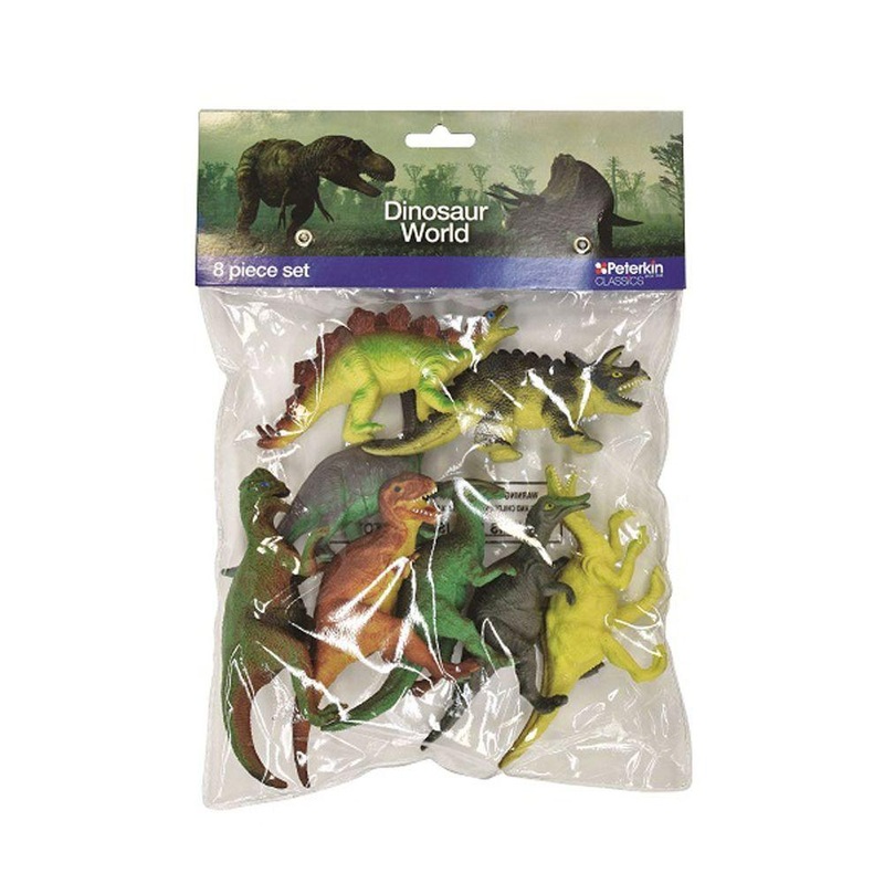 DINOSAUR WORLD 8PC PK