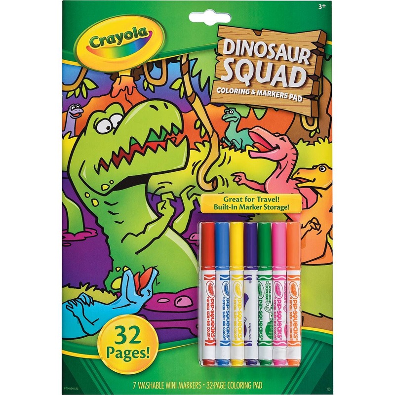 CRAYOLA CAP W MARKERS DINOSAUR SQUAD