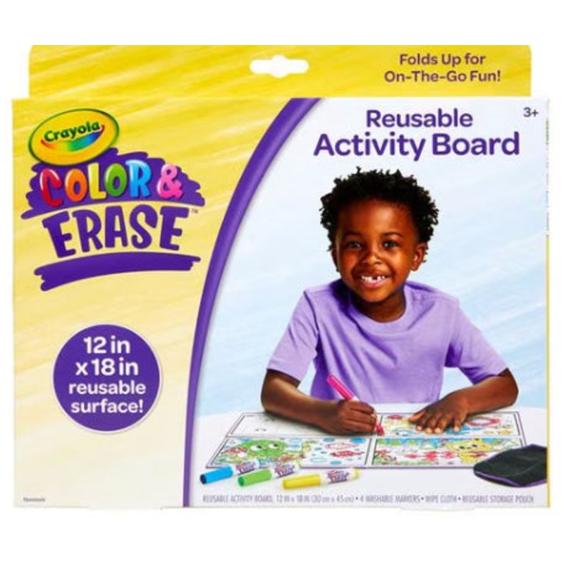 CRAYOLA COL N ERASE ACTIVITY BOARD REUSA