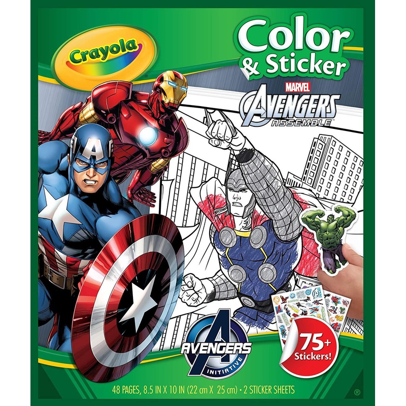 CRAYOLA COLOR & STICKER BOOK AVENGERS