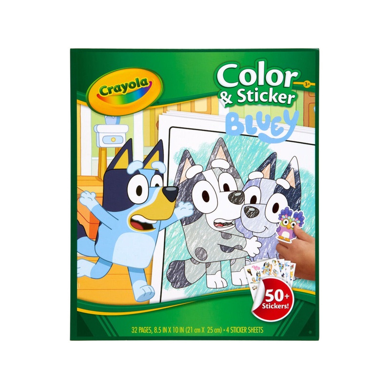 CRAYOLA COLOR & STICKER BOOK BLUEY