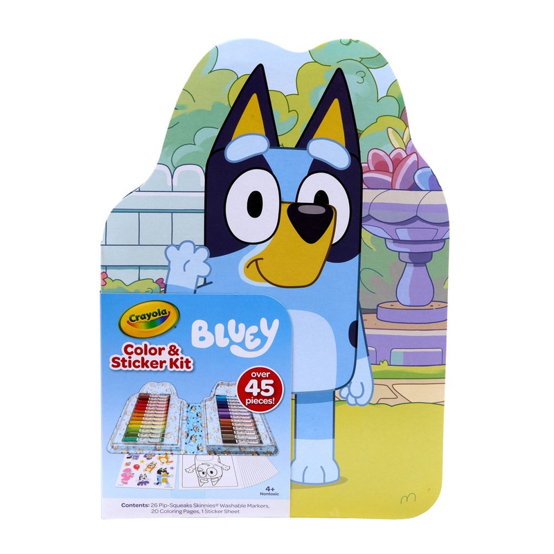 CRAYOLA COLOR & STICKER KIT BLUEY