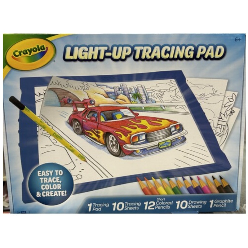 CRAYOLA LIGHT UP TRACING PAD CARS
