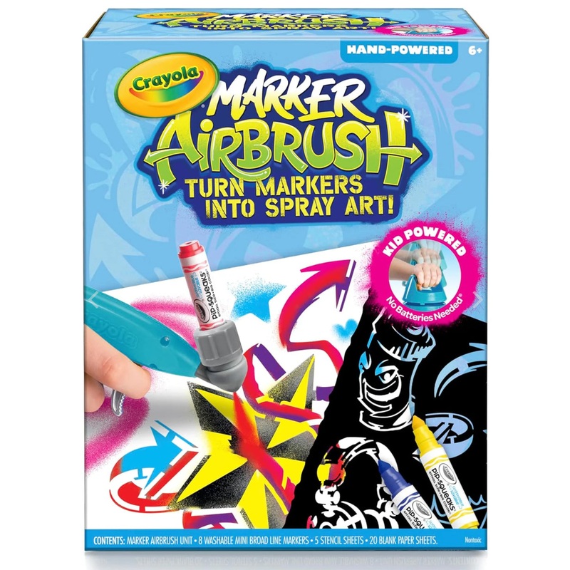 CRAYOLA MARKER AIRBRUSH KIT 2024