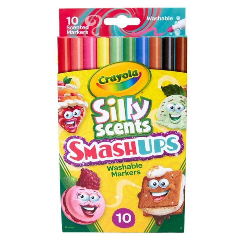 CRAYOLA MARKERS SS SLIM SMASH UPS 10CT