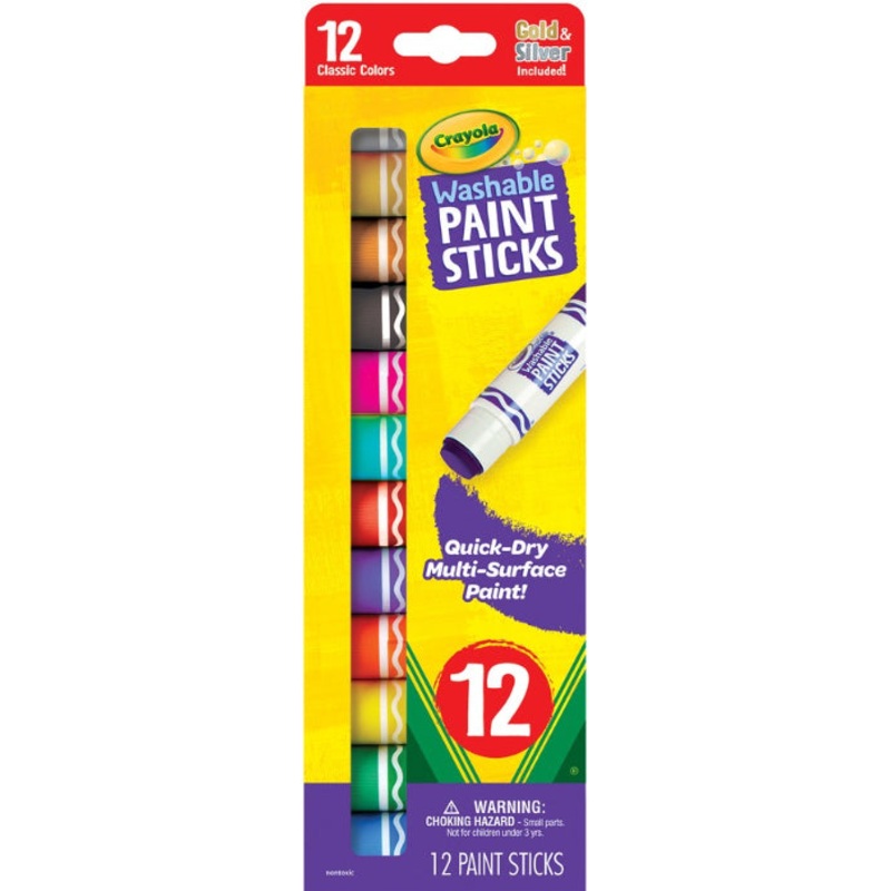 Crayola Paint Sticks Washable 12Ct
