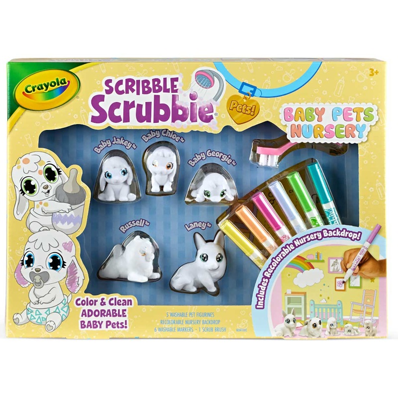 CRAYOLA SCRIBBLE SCRUBBIE BABY PETS NURS