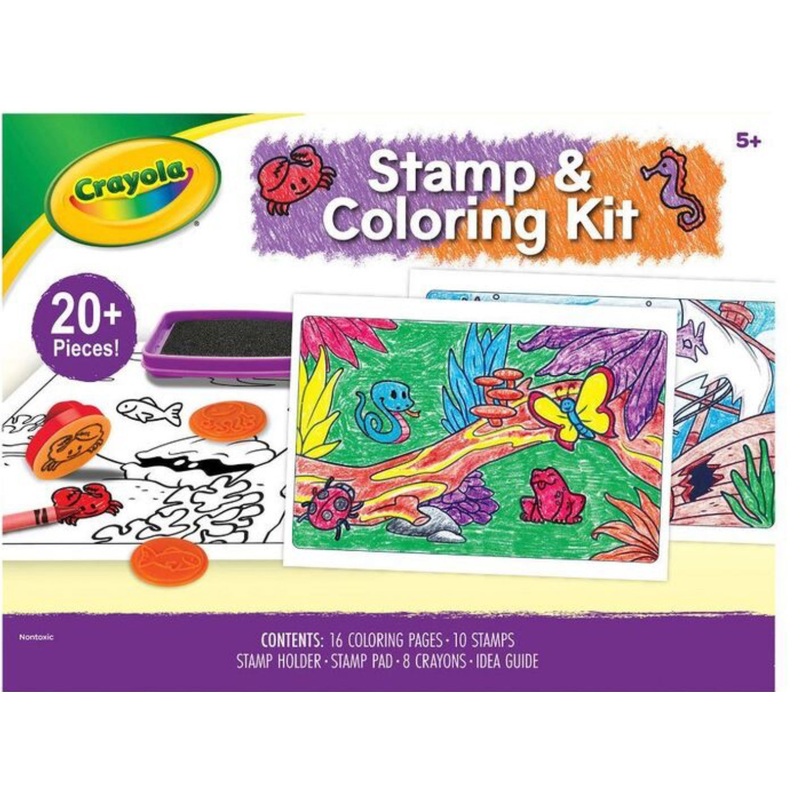 CRAYOLA STAMP AND COLOURING KIT