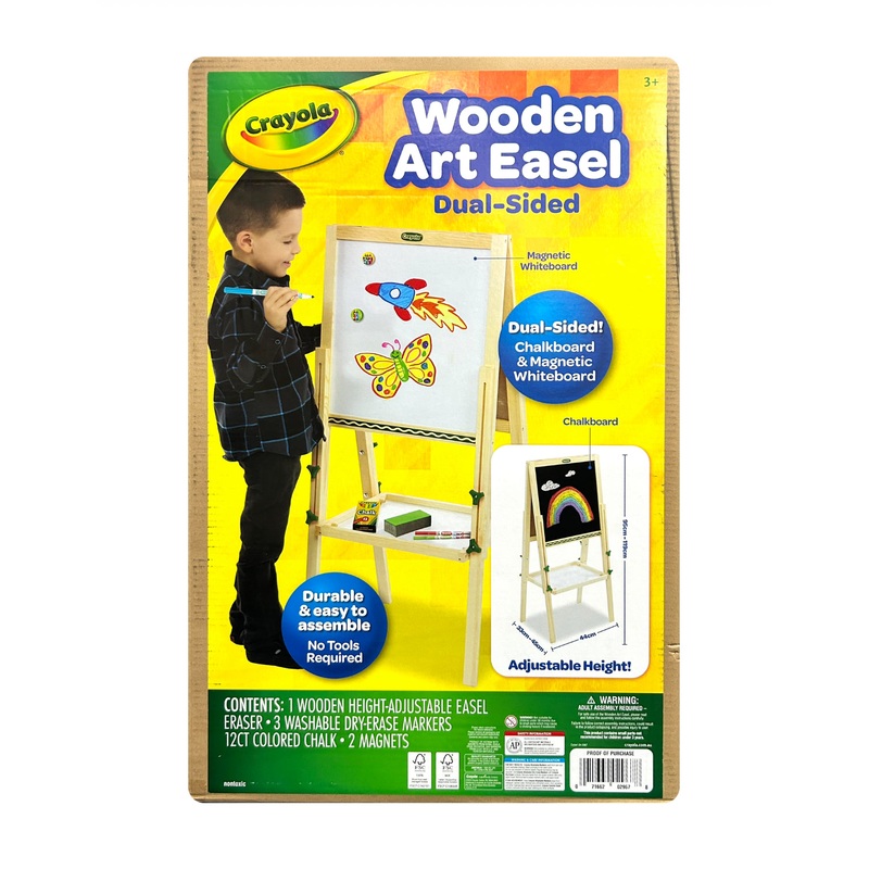 CRAYOLA WOODEN ART EASEL DUAL SIDED