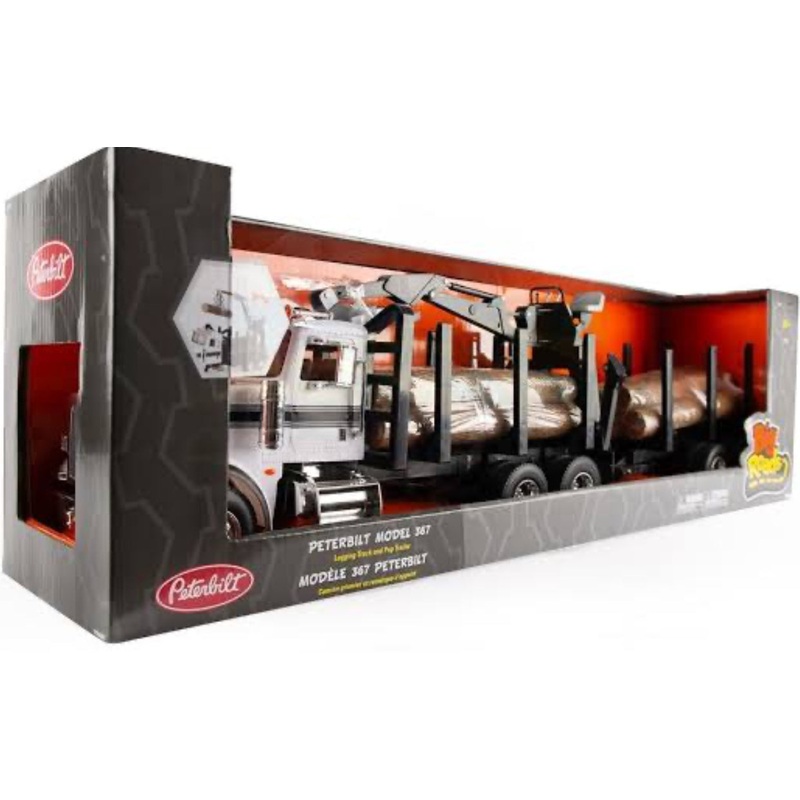 1:16 PETERBILT LOG TRUCK W TRAILER