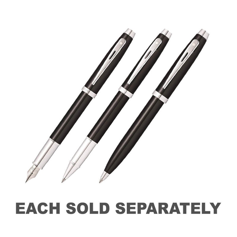 100 stylos noirs / stylo plaqu chrom