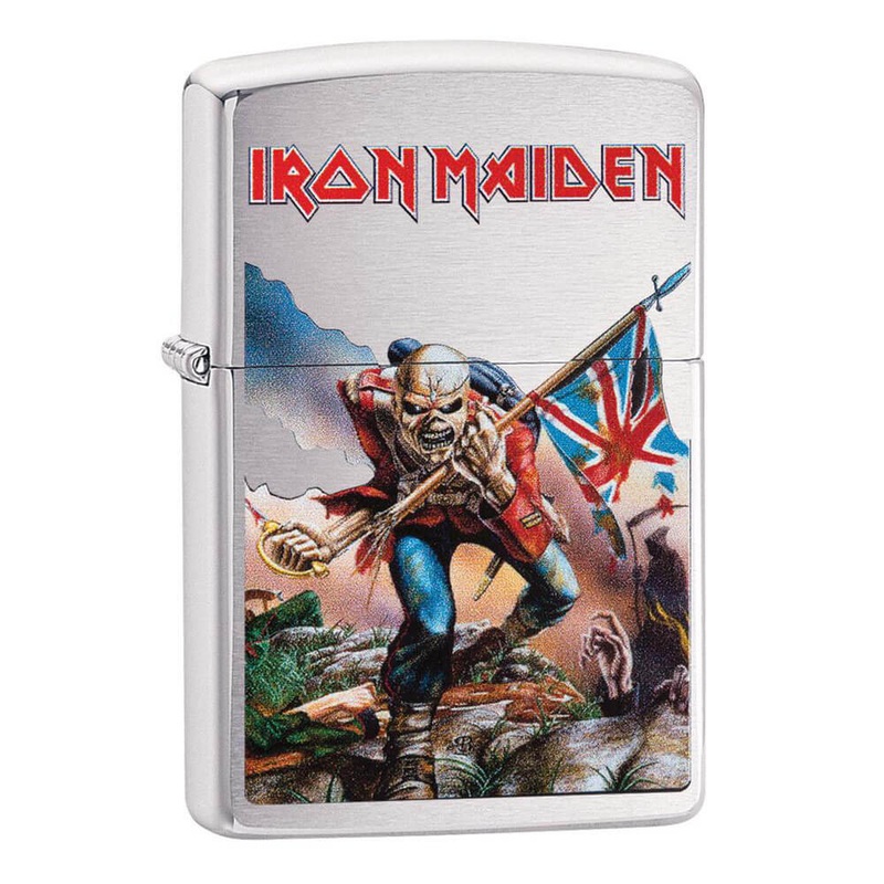 Briquet de mine de fille de fer chrome de zippo bross