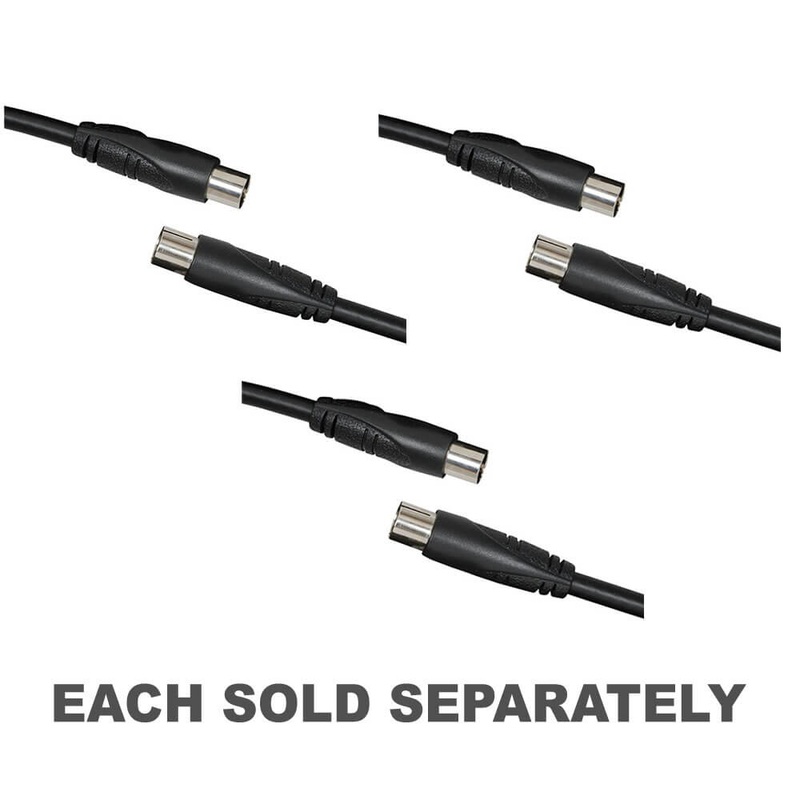 Cble coaxial de socket TV (noir)
