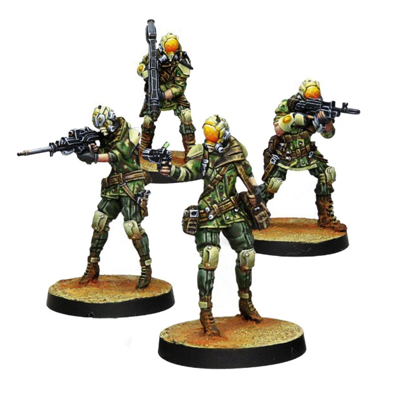 Infinity Na2 Miniatures Brawlers Mercenary Apploters