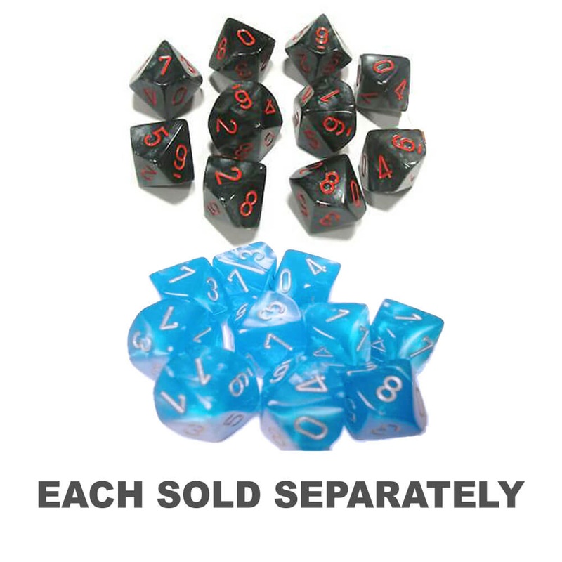 Set d'ensemble de velours  10 die polydrique de Chessex D10