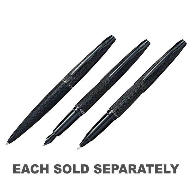 Stylo en diamant grav en noir bross ATX