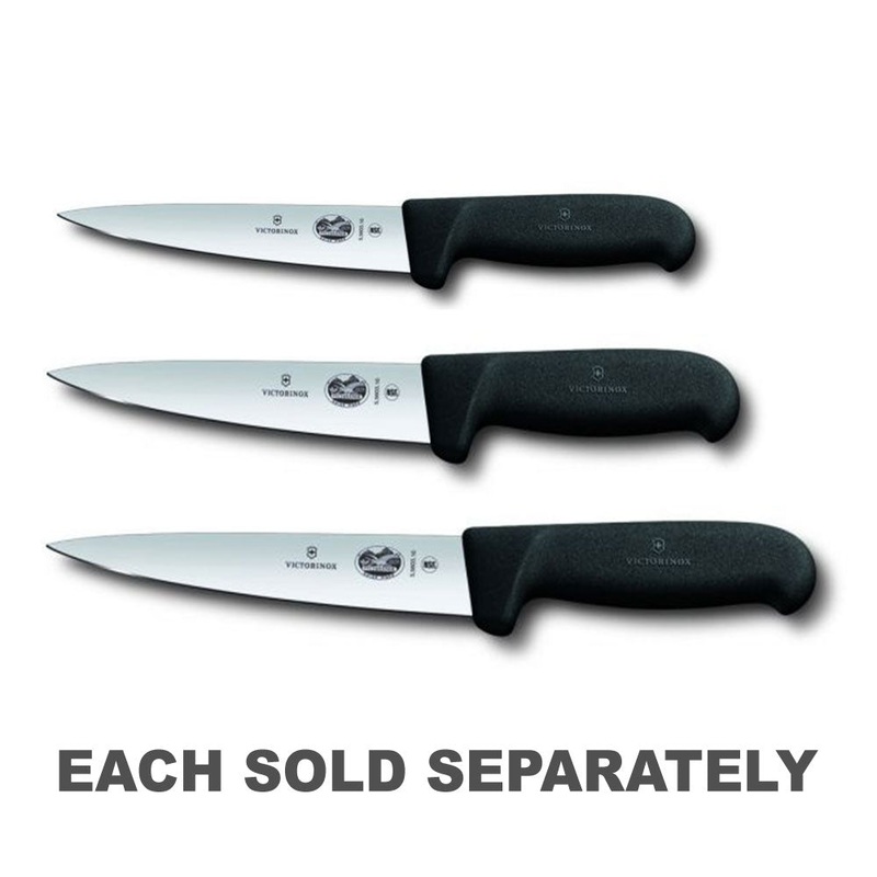 Victorinox Swiss Fibrox pointu de couteau de tranchage (noir)